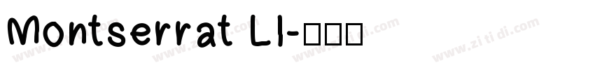 Montserrat LI字体转换